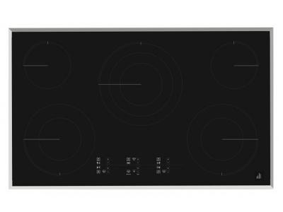 36" Jenn-Air Lustre Stainless Radiant Glass Cooktop With Emotive Controls - JEC4536HS