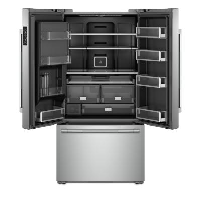 36" Jenn-Air 23.8 Cu. Ft. Rise Counter-Depth French Door Refrigerator With Obsidian Interior - JFFCC72EHL