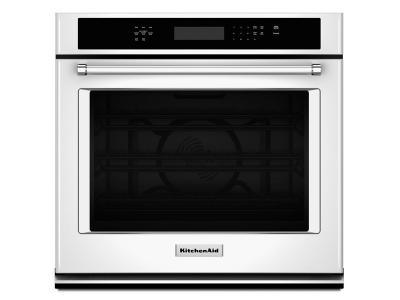 27" KitchenAid 4.3 Cu. Ft. Single Wall Oven With Even-Heat True Convection - KOSE507EWH