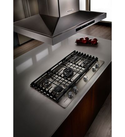 36" KitchenAid 5-Burner Gas Cooktop - KCGS556ESS