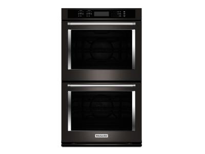 30" KitchenAid 10 Cu. Ft. Double Wall Oven With Even-Heat With True Convection - KODE500EBS