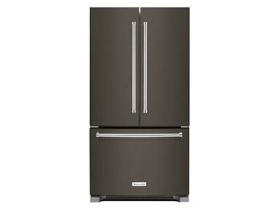 36" KitchenAid 20 Cu. Ft. Counter-Depth French Door Refrigerator With Interior Dispense - KRFC300EBS