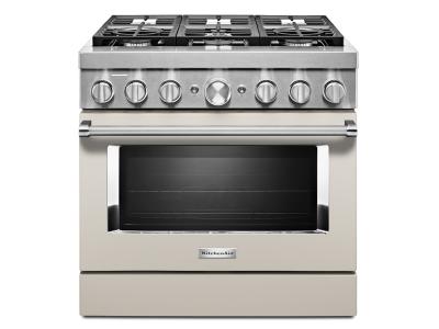 36" KitchenAid 5.1 Cu. Ft. Smart Commercial-Style Dual Fuel Range With 6 Burners - KFDC506JMH