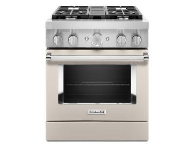 30" KitchenAid 4.1 Cu. Ft. Smart Commercial-Style Dual Fuel Range With 4 Burners - KFDC500JMH