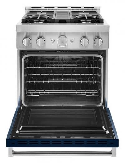 30'' KitchenAid 4.1 Cu. Ft. Smart Commercial-Style Gas Range With 4 Burners - KFGC500JIB