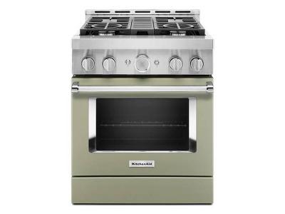 30" KitchenAid 4.1 Cu. Ft. Smart Commercial-Style Gas Range With 4 Burners - KFGC500JAV