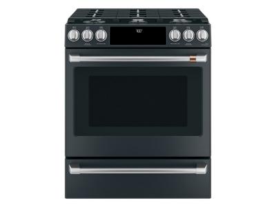 30" Café 5.6 Cu. Ft. Slide-In Front Control Gas Oven with Convection Range - CCGS700P3MD1