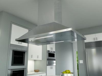 42" Zephyr Siena Pro Island Mount Chimney Range Hood - ZSLE42BS