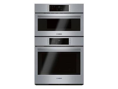 30" Bosch 800 Series Combo Wall Oven In Stainless Steel - HBL87M53UC