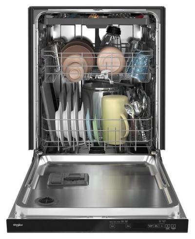 24" Whirlpool Built-In Undercounter Dishwasher in Black Stainless Steel - WDTA50SAKV