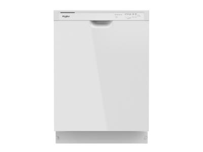 24" Whirlpool 57 dBA Quiet Dishwasher with Boost Cycle in White - WDF340PAMW