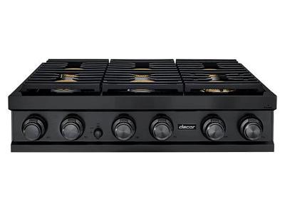 36" Dacor Modernist Series Smart Natural Gas Rangetop with 6 Sealed Burners - DTT36M876LM