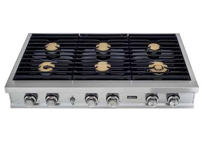 48" Dacor Modernist Series Smart Natural Gas Rangetop with 6 Sealed Burners - DTT48M876LS