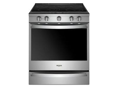 30" Whirlpool 6.4 Cu. Ft. Smart Slide-in Electric Range With Frozen Bake Technology - YWEE750H0HZ