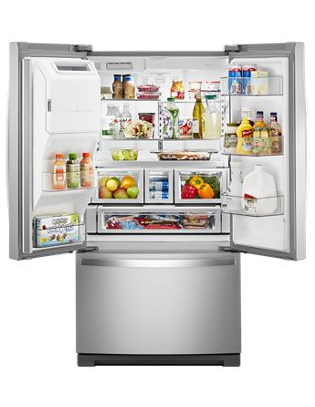 36" Whirlpool 27 Cu. Ft. Wide French Door Refrigerator - WRF767SDHZ