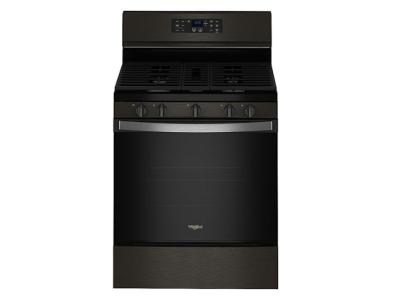30" Whirlpool 5.0 Cu. Ft. Gas Range With 5-in-1 Air Fry Oven In Black Stainless - WFG550S0LV