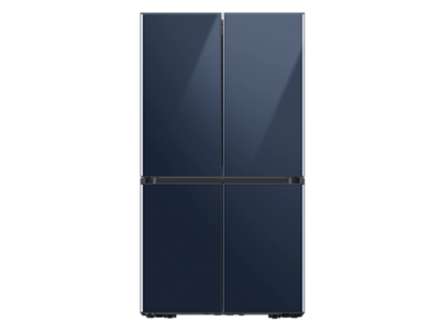36" Samsung 22.8 Cu. Ft. Bespoke 4-door Flex French Door Refrigerators With Navy Glass Panel - F-RF23A9674141