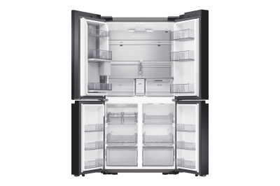 36" Samsung 29 Cu. Ft. Bespoke 4-Door Flex French Door Refrigerators With Navy Steel Panel - F-RF29A967QNQN