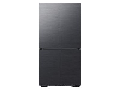 36" Samsung 29 Cu. Ft. Bespoke 4-Door Flex French Door Refrigerators With Matte Black Steel Panel - RF29A967MTMT