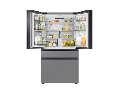 36" Samsung 22.8 Cu. Ft. Bespoke 4-Door French Door Counter Depth Refrigerator with Beverage Center - F-RF23BB861212