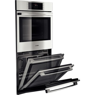 30" Bosch Benchmark  Series Double Wall Oven In Stainless Steel - HBLP651UC