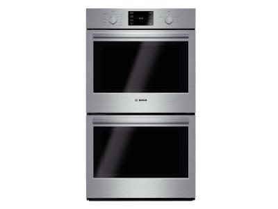 30" Bosch 500 Series Double Wall Oven In Stainless Steel - HBL5651UC