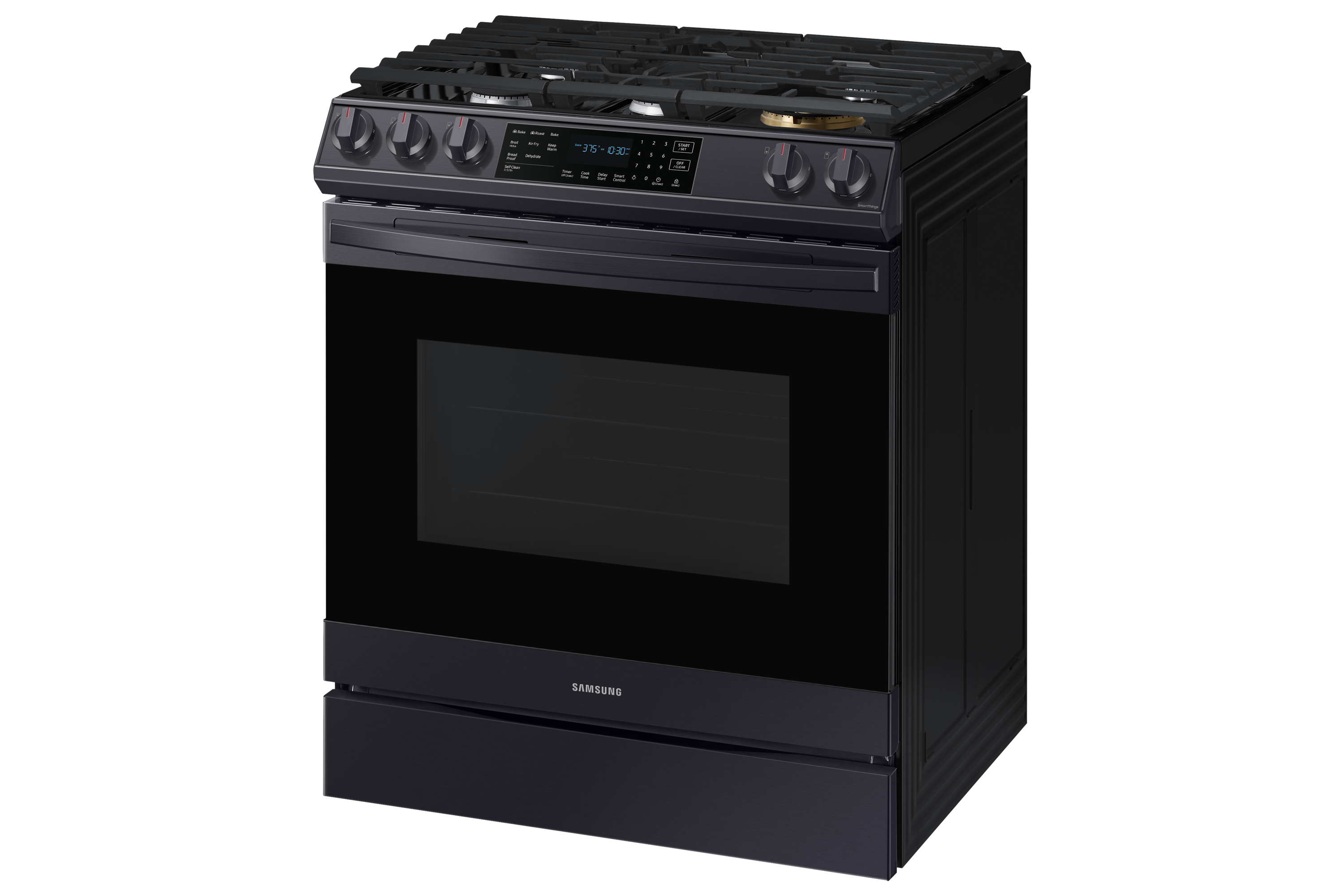 Samsung gas stove sales black stainless