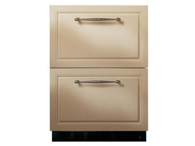 24" Monogram Custom Panel Double Drawer Refrigerator - ZIDI240HII