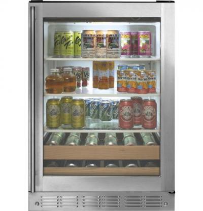 24" Monogram Stainless Steel Beverage Center - ZDBR240HBS