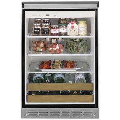 24" Monogram 5.4 Cu. Ft. Indoor Outdoor Refrigerator in Stainless Steel  - ZDOD240NSS