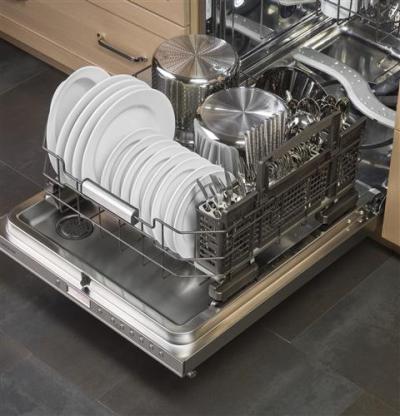 24" Monogram Fully Integrated Dishwasher with European Handle - ZDT975SSJSS