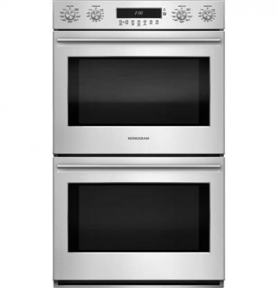 30" Monogram Electronic Convection Double Wall Oven - ZET2SHSS