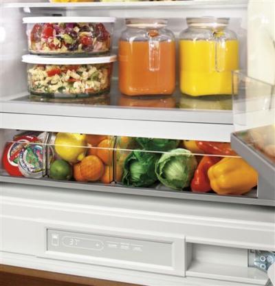 30" Monogram Integrated Customizable Bottom Freezer Refrigerator - ZIC30GNHII