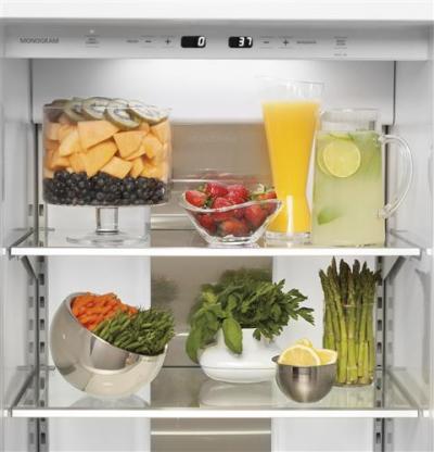 42" Monogram Built-In Side-By-Side Refrigerator with Dispenser - ZISS420DKSS