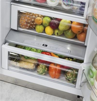 Monogram 48" Built-In Side-By-Side Refrigerator with Dispenser - ZISS480DKSS