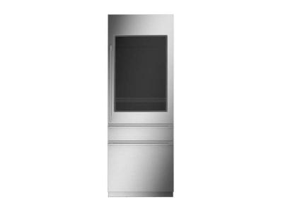 30" Monogram Fully Integrated Customizable Glass Door Refrigerator - ZIK303NPPII