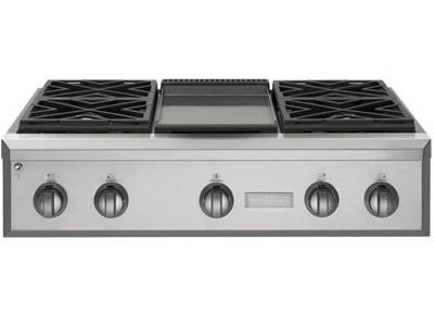 36" Monogram Pro Rangetop with Griddle - ZGU364NDPSS