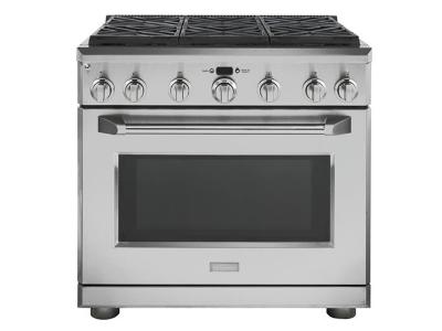 36" Monogram  All Gas Professional Range with 6 Burners (Natural Gas) - ZGP366NRSS