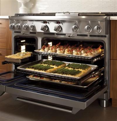 48" Monogram  All Gas Professional Range with 6 Burners and Griddle (Natural Gas) - ZGP486NDRSS