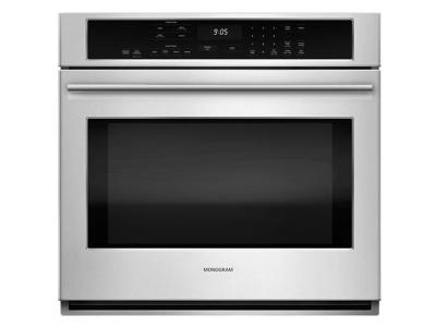 30" Monogram Single Wall Oven with Glass Touch Controls - ZET9050SHSS