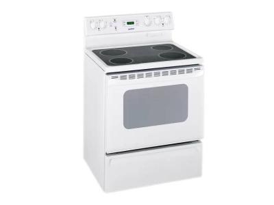 30" Moffat 5.0 Cu. Ft. Free Standing Electric Range in White - MCBS585DNWW