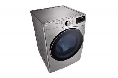 27" LG 7.4 Cu. Ft. Front Load Electric Dryer With Built-In AI In Graphite Steel - DLEX3850V