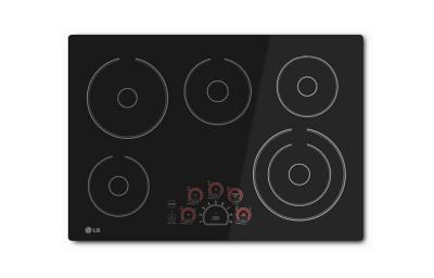 30" LG Black Radiant Electric Smoothtop Cooktop With Smoothtouch Controls - LCE3010SB