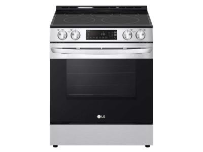 30" LG 6.3 Cu. Ft. Smart Wi-Fi Enabled Electric Slide-in Range In Stainless Steel - LSEL6331F