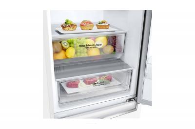 24" LG 12 cu. ft. Counter Depth Bottom Freezer Refrigerator with Door Cooling  - LBNC12231W