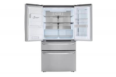 36" LG 23 Cu. Ft. Smart Wi-fi Enabled Instaview Door-in-Door Counter-Depth Refrigerator With Craft Ice Maker - LRMVC2306S