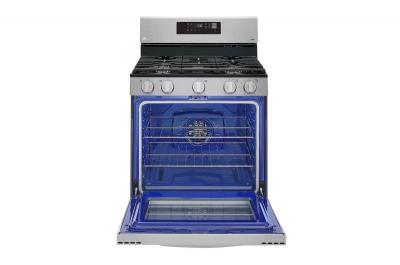 30" LG 5.8 Cu. Ft. Smart Wi-Fi Enabled Fan Convection Gas Range With Air Fry And EasyClean - LRGL5823S