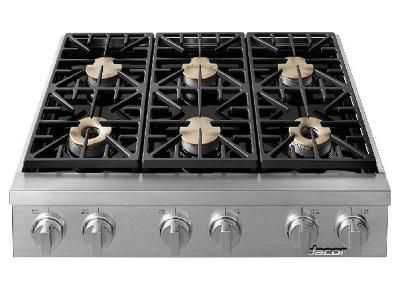 KitchenAid 48'' 6-Burner Commercial-Style GAS Rangetop with Griddle - Stainless Steel KCGC558JSS