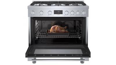 36" Bosch 800 Series Freestanding Gas Range With 6 Burners In Stainless Steel - HGS8655UC