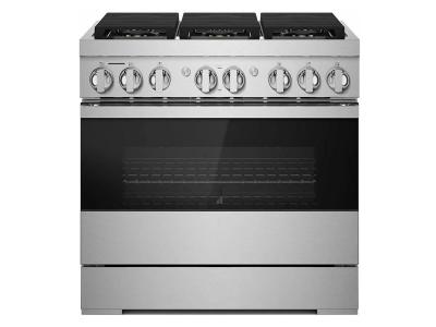 36" Jenn-Air Noir Dual-Fuel Professional-Style Range - JDRP436HM
